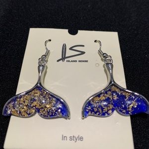 Island Style Whale Fin Earrings